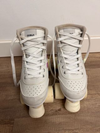 Patines Quad Fitness OXELO Blancos