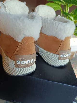 Botas Sorel Mujer Beige/Marrón