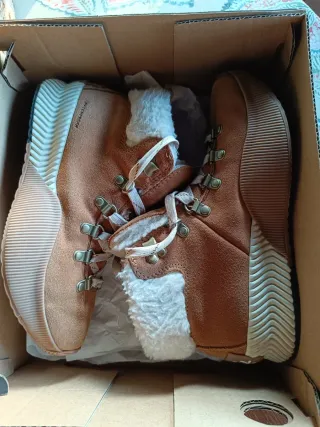 Botas Sorel Mujer Beige/Marrón