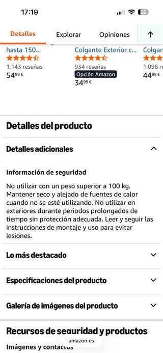 Columpio / silla colgante boho beige – NUEVO