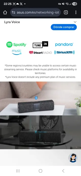 Router Mesh Asus Lyra con Altavoz bluetooth yAlexa
