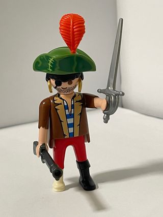 Playmobil Pirata con espada y cañón