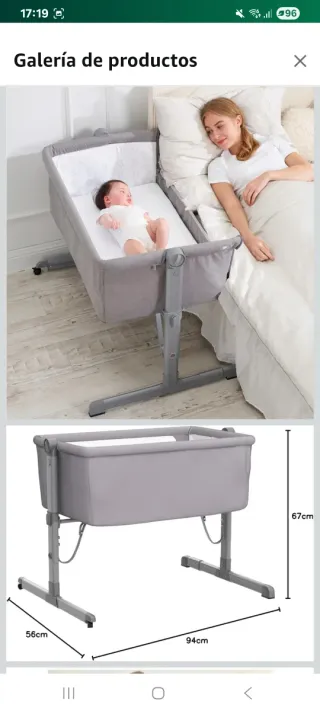 Minicuna colecho viaje plegable