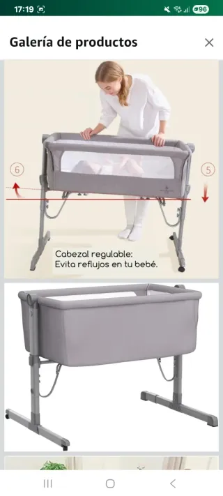 Minicuna colecho viaje plegable