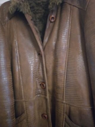 Chaquetón Piel Mujer Marrón