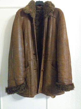 Chaquetón Piel Mujer Marrón