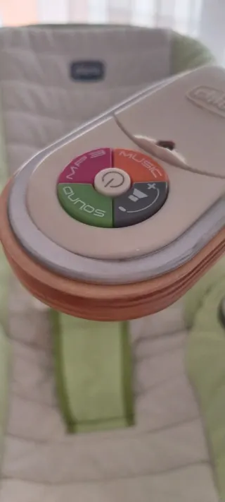 Hamaca Chicco beige y verde