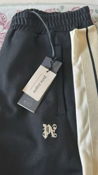 Pantaloni Palm Angels uomo neri e beige