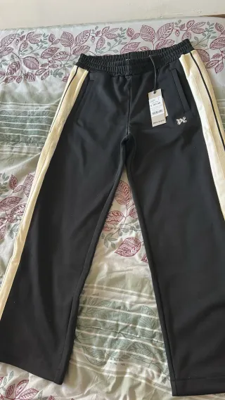 Pantaloni Palm Angels uomo neri e beige