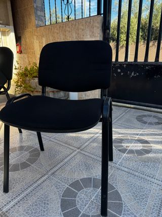 Sedia da ufficio nera, 20 unità