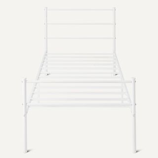 Letto singolo in metallo bianco smontabile