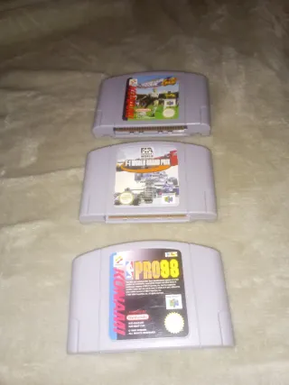3 Juegos Nintendo 64- 15€.