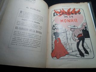 1902Antiguo libro Hojas Selectas 1902