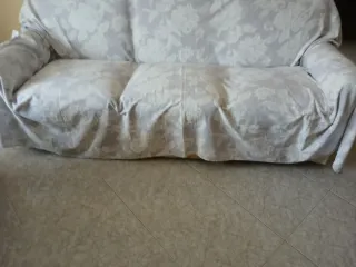 Copridivano, copridivano fantasia floreale grigio