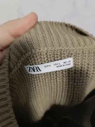 Jersey verde oliva de punto