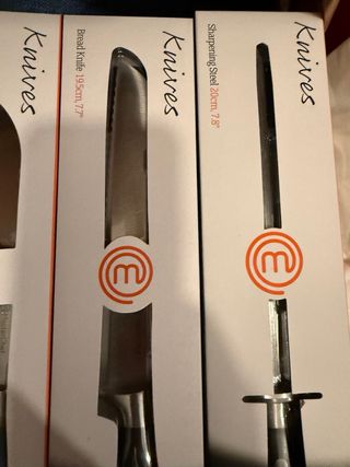 Set 3 Coltelli + Affilacoltelli Masterchef