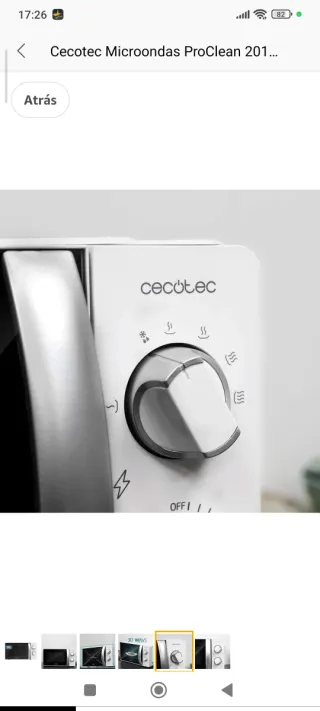 Cecotec Microonde ProClean 2010