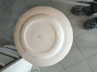 Piatto da dolce in ceramica decorato