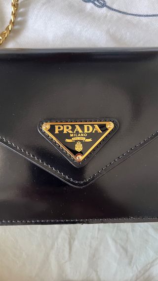 Bolso Prada Piel Negra Modelo Pattin