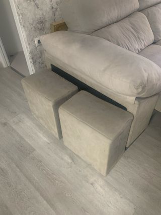 Divano letto chaise longue 3 posti grigio