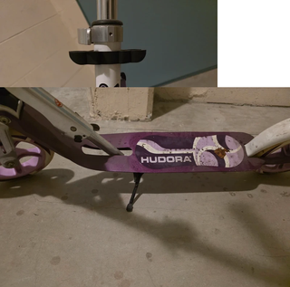 Monopattino Hudora con cavalletto