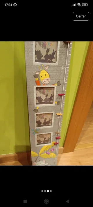 Misuratore da parete per bambini in legno