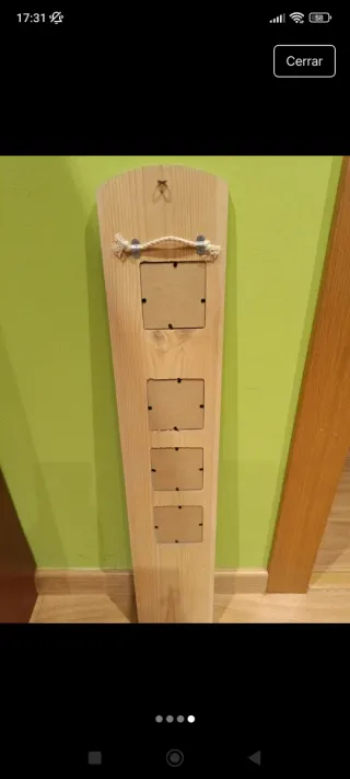 Misuratore da parete per bambini in legno