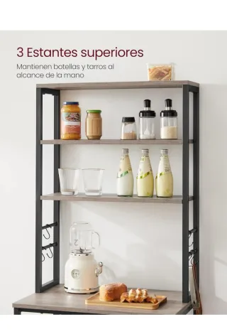 Estantería Metálica y Madera