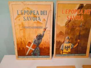 Lotto 5 Libri Vintage Epopea dei Savoia