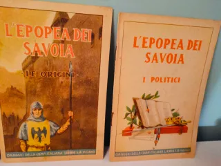 Lotto 5 Libri Vintage Epopea dei Savoia