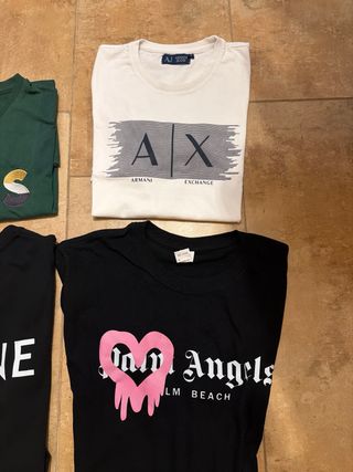 Pack 4 Camisetas: Boss, Armani, Celine, Palm Angel