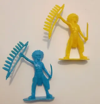 Nove soldatini azzurri/gialli