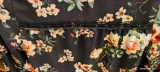 Vestitino romantico nero con fiori