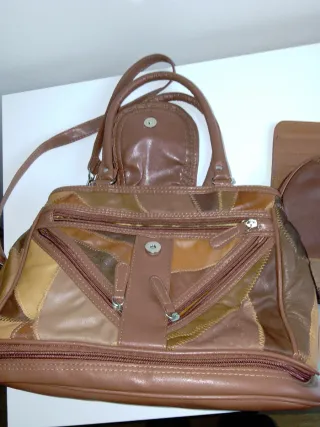 Bolso de cuero patchwork