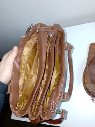 Bolso de cuero patchwork