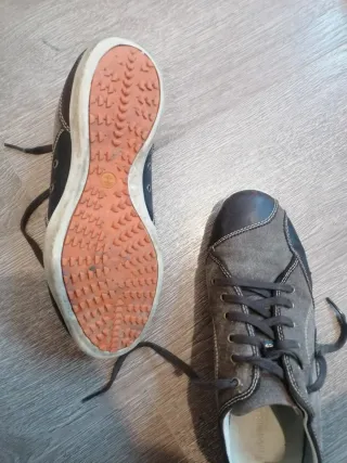 Deportivas Timberland marrones tela y cuero