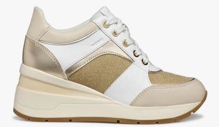 Zapatillas Geox Beige y Dorado