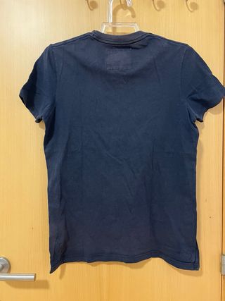 Camiseta azul marino Hollister