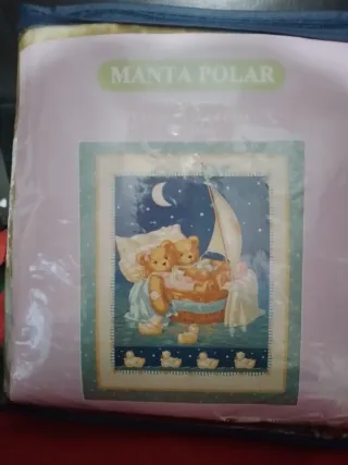 17/ Manta Polar Infantil Ositos