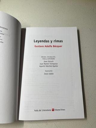 Leyendas y rimas / Legends and Rhymes (Literatu...