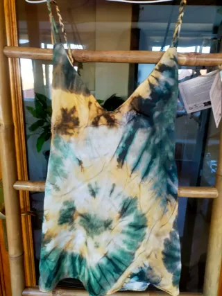 Blusa tirantes trenzados tie-dye talla única