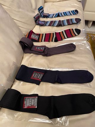 Lotto 6 calzini lunghi Imira fantasia filodiscozia