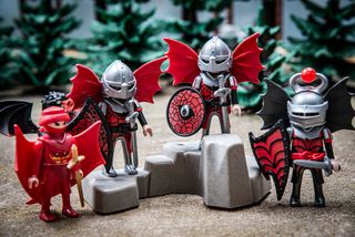 Playmobil 4912 4835 Caballeros Dragones