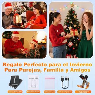 Calcetines Calefactables Eléctricos 2x6000mAh