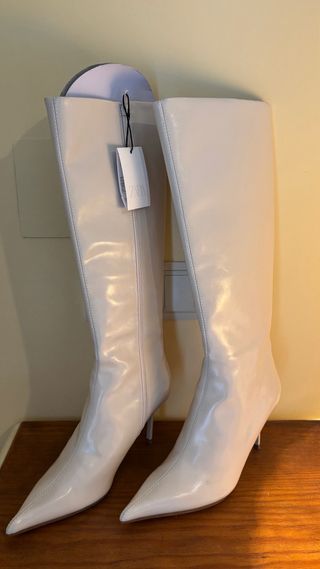 Botas altas Zara beige