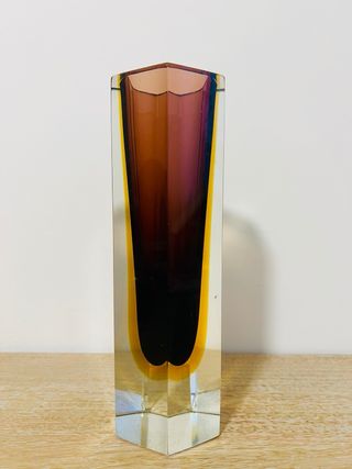 Vaso Murano A.Mandruzzato Cristal Sommerso