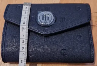 Cartera Tommy Hilfiger Plegable Negra/Azul