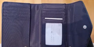 Cartera Tommy Hilfiger Plegable Negra/Azul