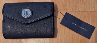 Cartera Tommy Hilfiger Plegable Negra/Azul