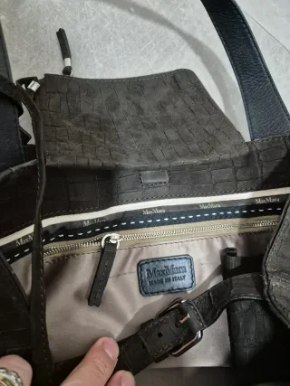 Borsa in pelle marrone